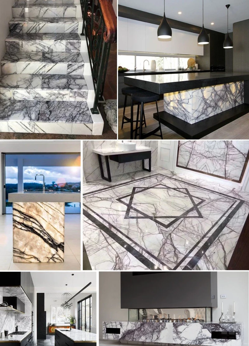 Lilac White Marble Tiles and Countertops Lilac White Marble Tiles and Countertops