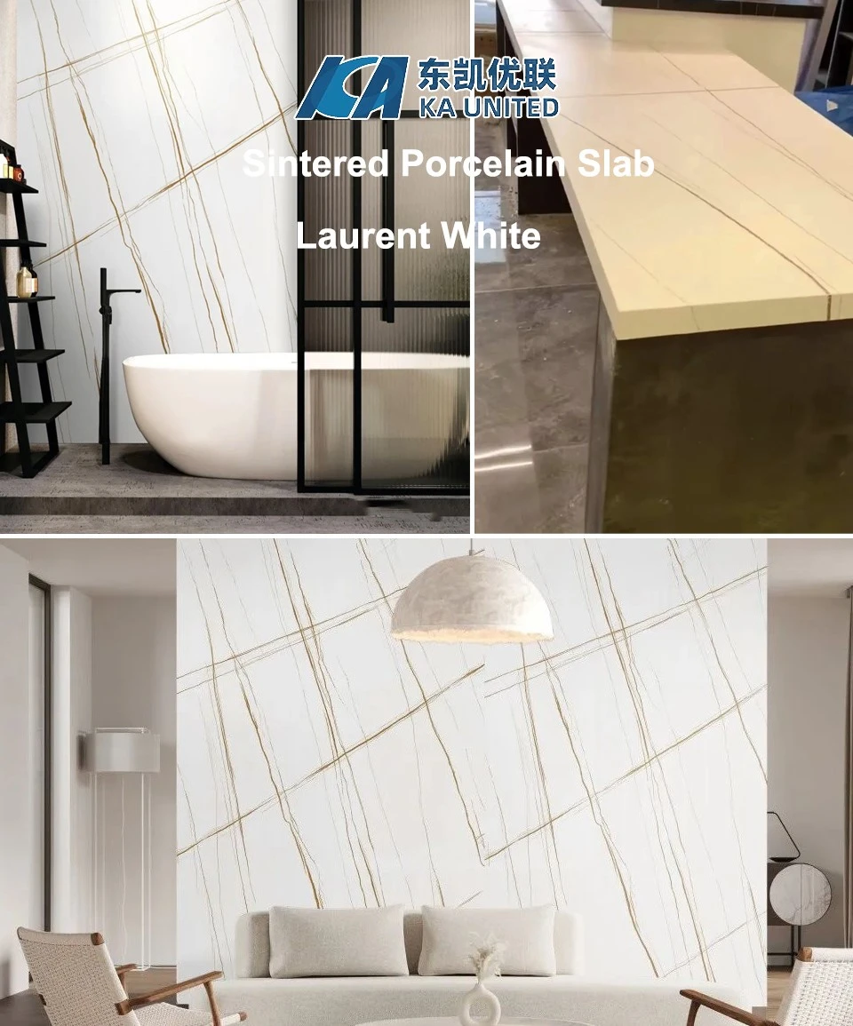 Laurent Black Gold Sintered Stone Projects