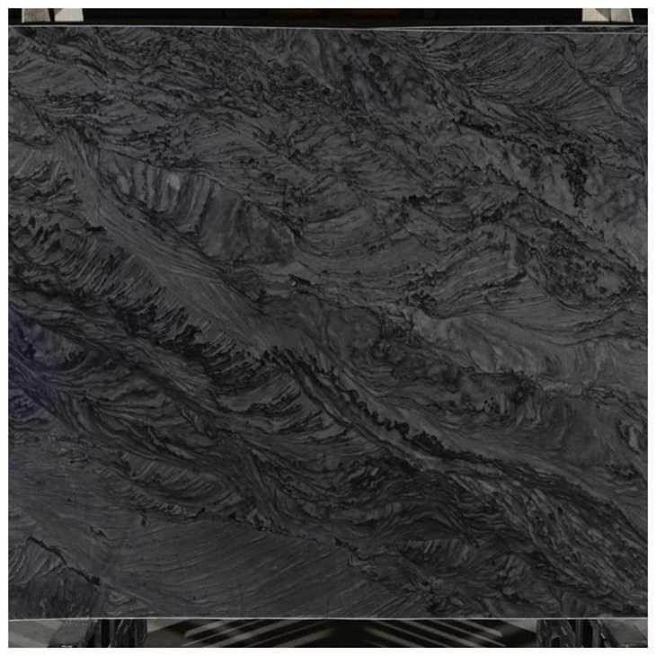 Brilliant Black Quartzite Slab