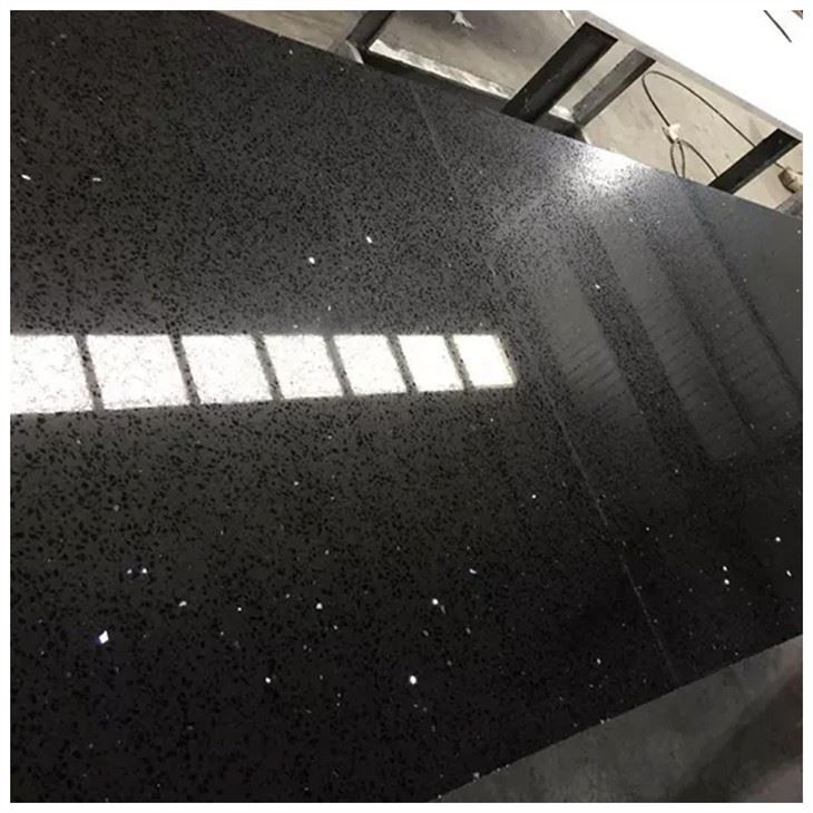 Crystal Black Quartz Countertop