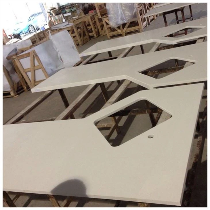 Pure White Quartz Countertop Slabs