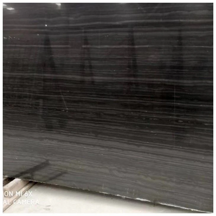Royal Black Wood Grain Marble