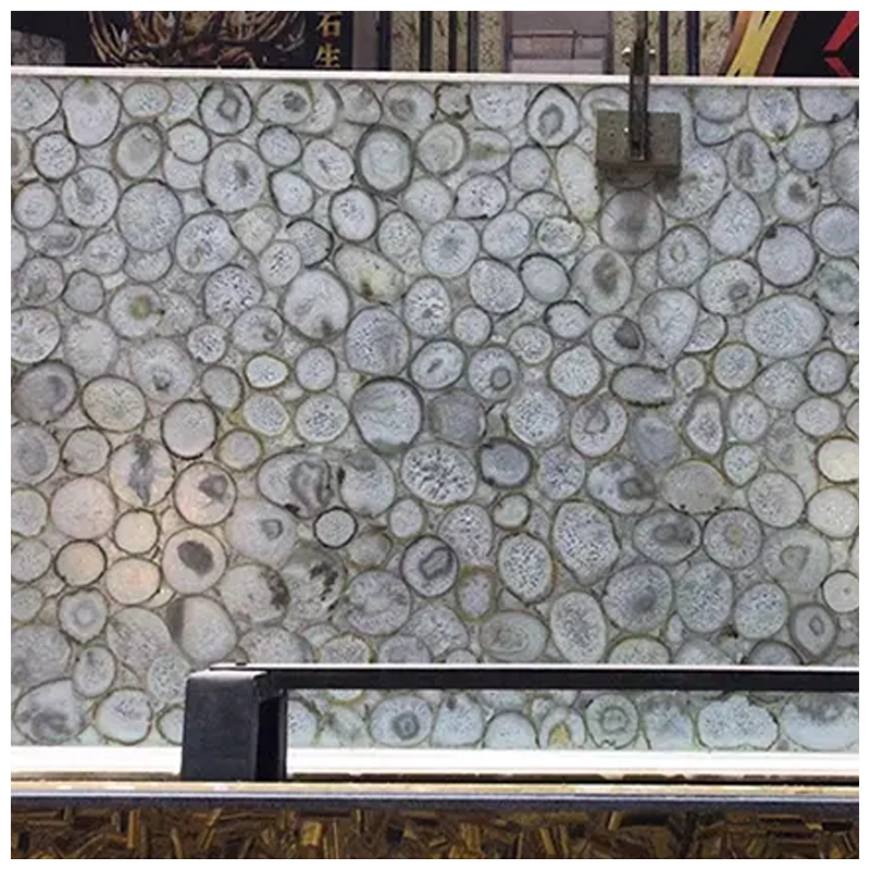 Semi precious White Agate Stone Slab
