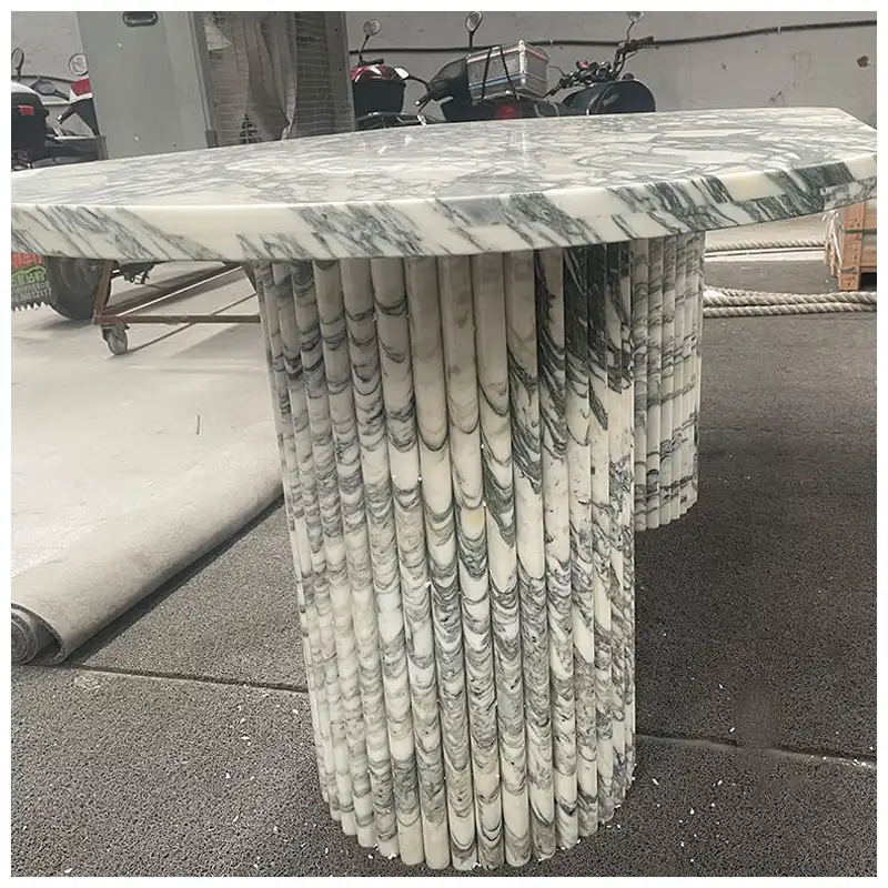 Arabescato Marble Dining Table
