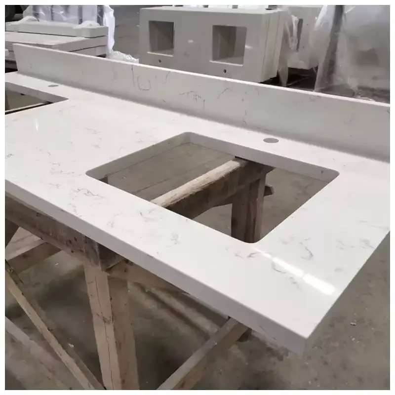 Carrara White Quartz Vanity Top