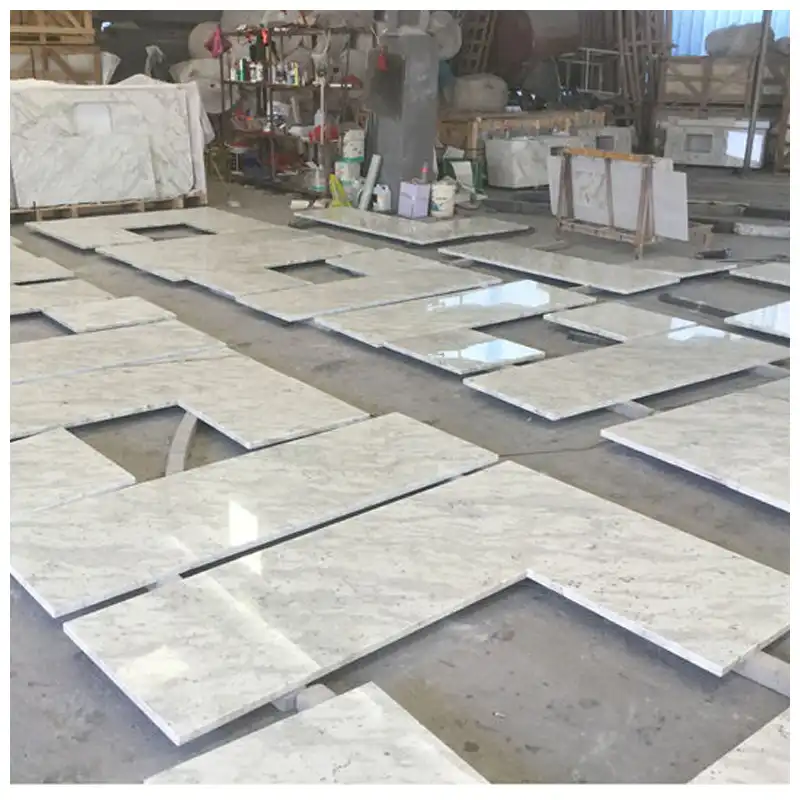 Colonial White Granite Fabricated Kitchen Countertops