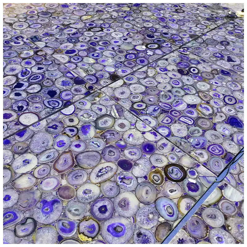 Purple Agate Gemstone Tile