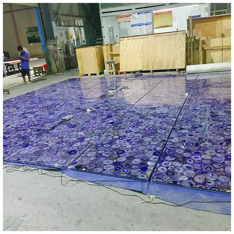 Purple Agate Floor Tile