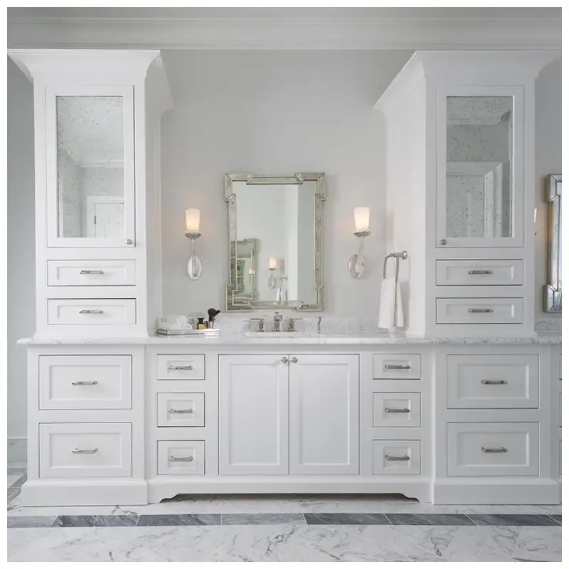 White Bathroom Vanity Cabinet Designs for Luxury Houses White Bathroom Vanity Cabinet Designs for Luxury Houses