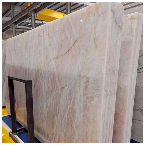 Cristallo Pink Quartzite Slabs For Wall and Countertops Cristallo Pink Quartzite Slabs For Wall and Countertops