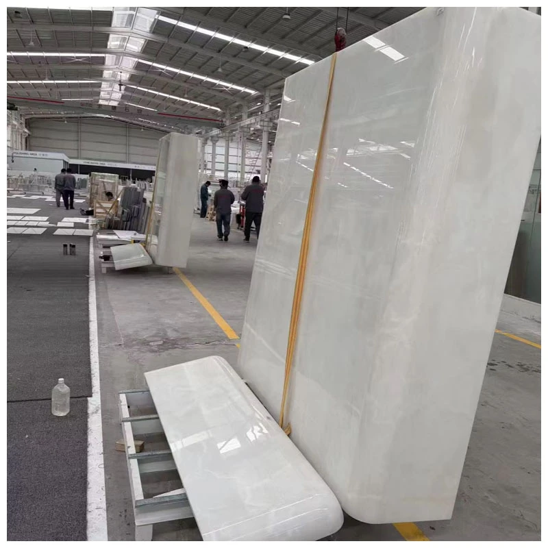 Pure White Onyx Curved Tiles Pure White Onyx Curved Tiles