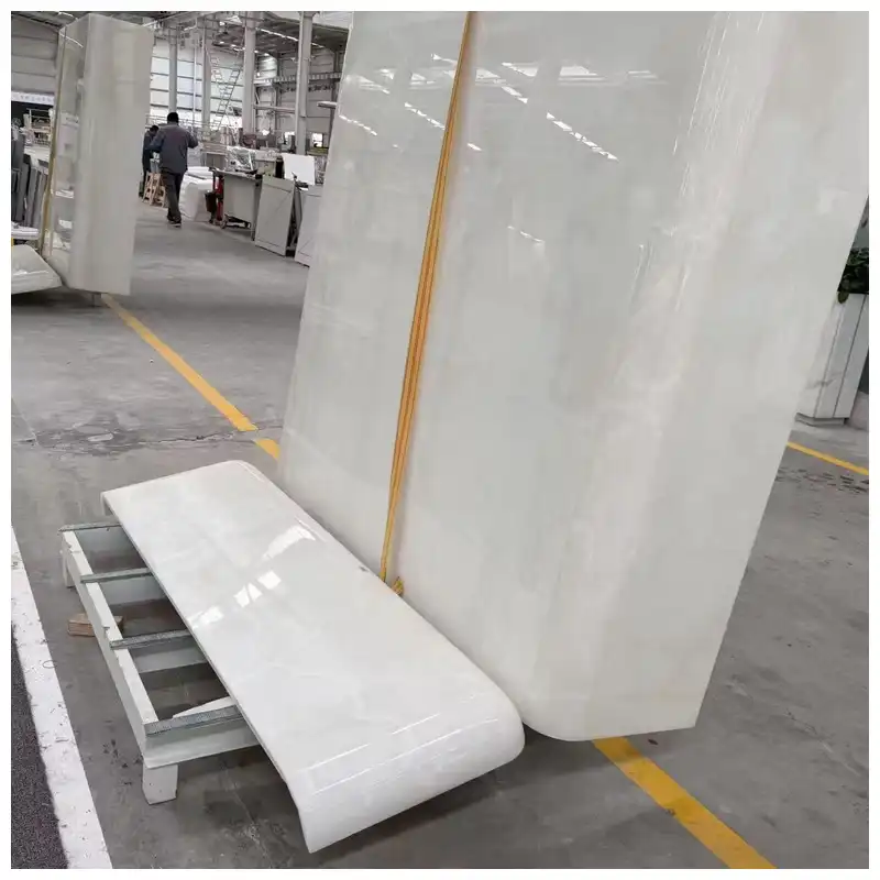 Pure White Onyx Marble Wall Cladding Tiles Pure White Onyx Marble Wall Cladding Tiles