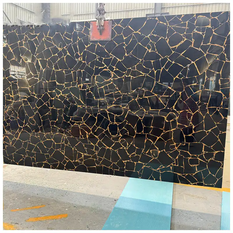 Black Obsidian Gemstone Slab Black Obsidian Gemstone Slab