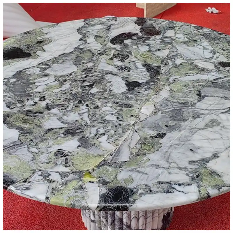 Primavera Marble Round Dining Table Primavera Marble Round Dining Table
